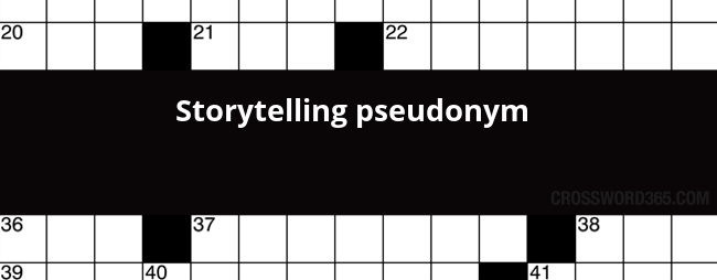 Below You Will Be Able To Find The Answer To Storytelling Pseudonym Crossword Clue Which Was Last Seen On La Times Crossword, August 13 2017. - Pseudonym, Transparent background PNG HD thumbnail