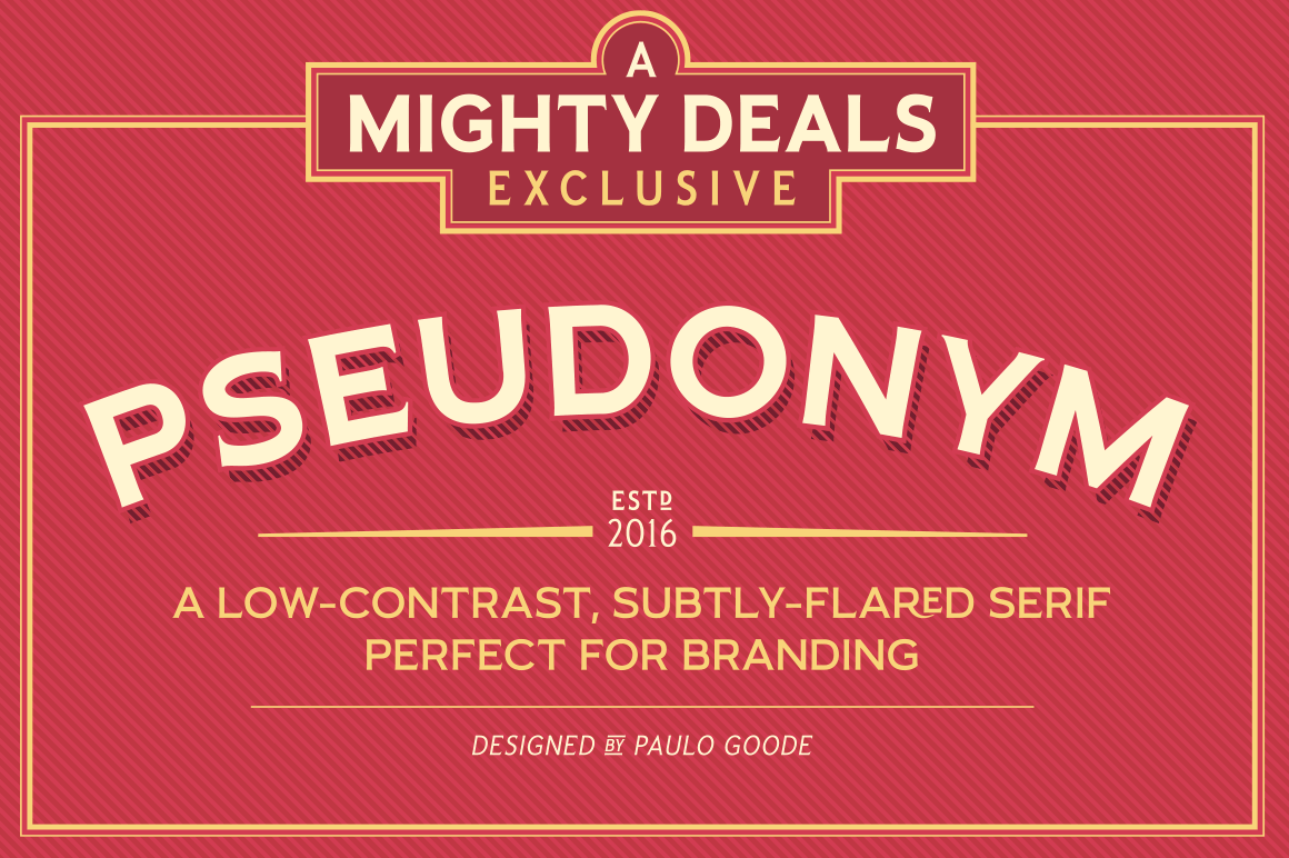 Last Day: Pseudonym Font Family Of 24 Subtly Flared Serif Fonts   Only $19! - Pseudonym, Transparent background PNG HD thumbnail