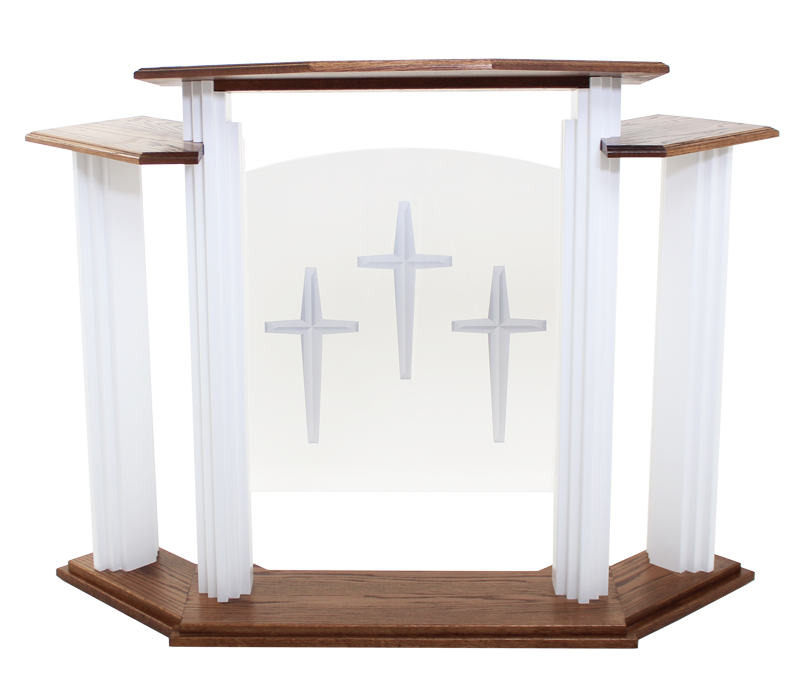 Church Furniture Wood Stains - Pulpit, Transparent background PNG HD thumbnail