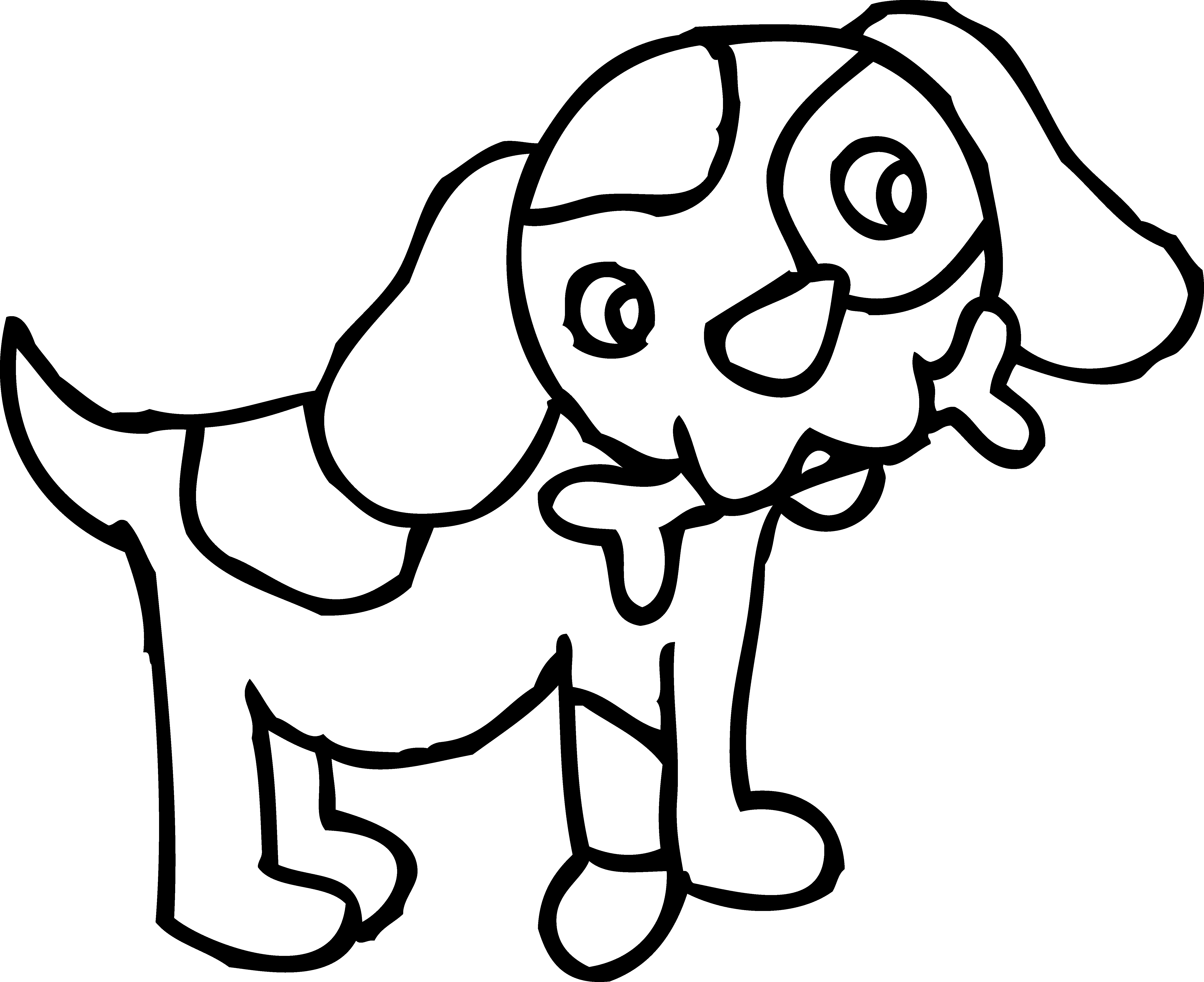Black - Pup Black And White, Transparent background PNG HD thumbnail
