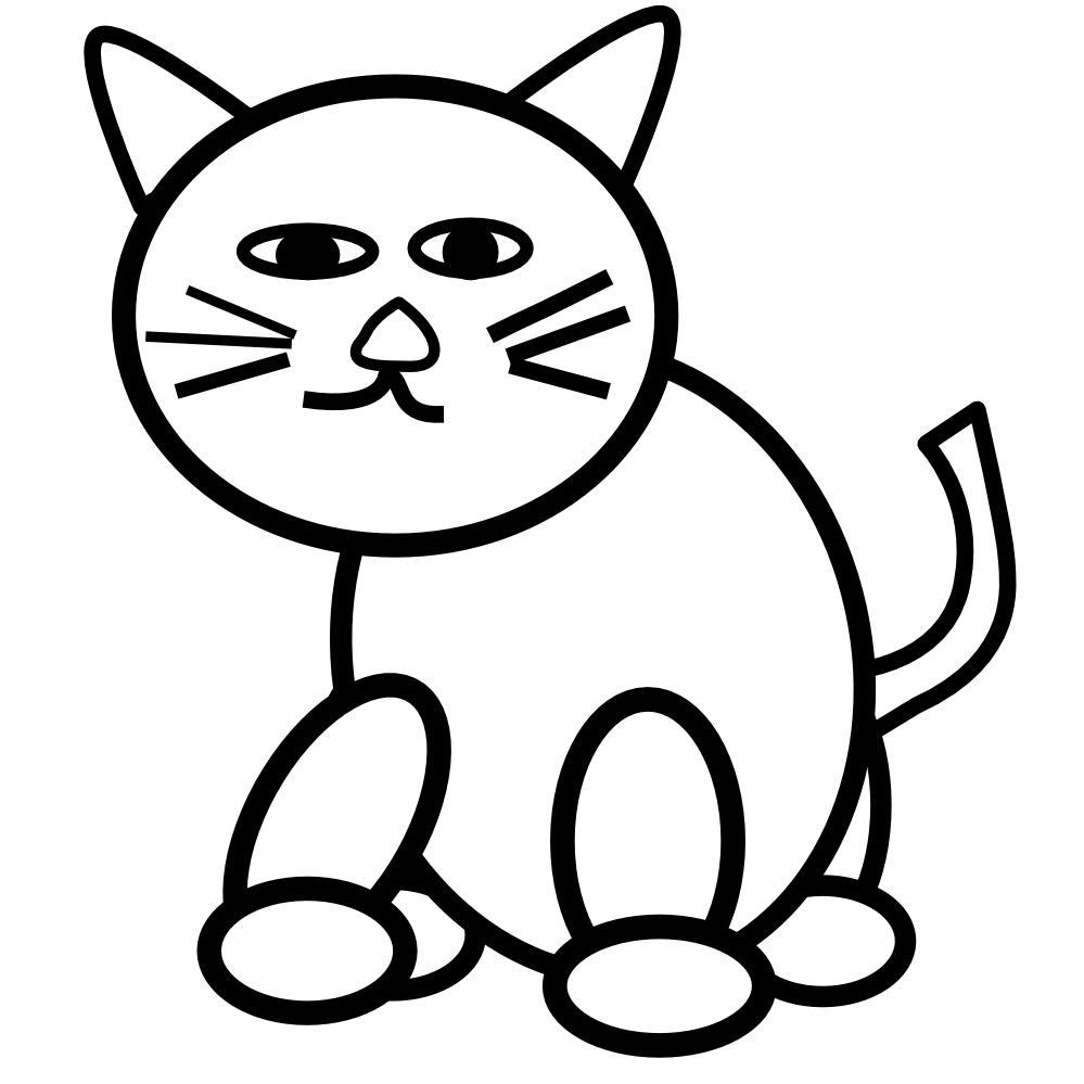 Puppy And Kitten Clipart Black And White - Pup Black And White, Transparent background PNG HD thumbnail