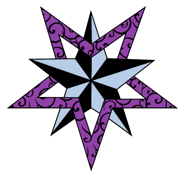 Clip Arts Related To : Nautical Star Tattoos Png Hd - Purple Star, Transparent background PNG HD thumbnail