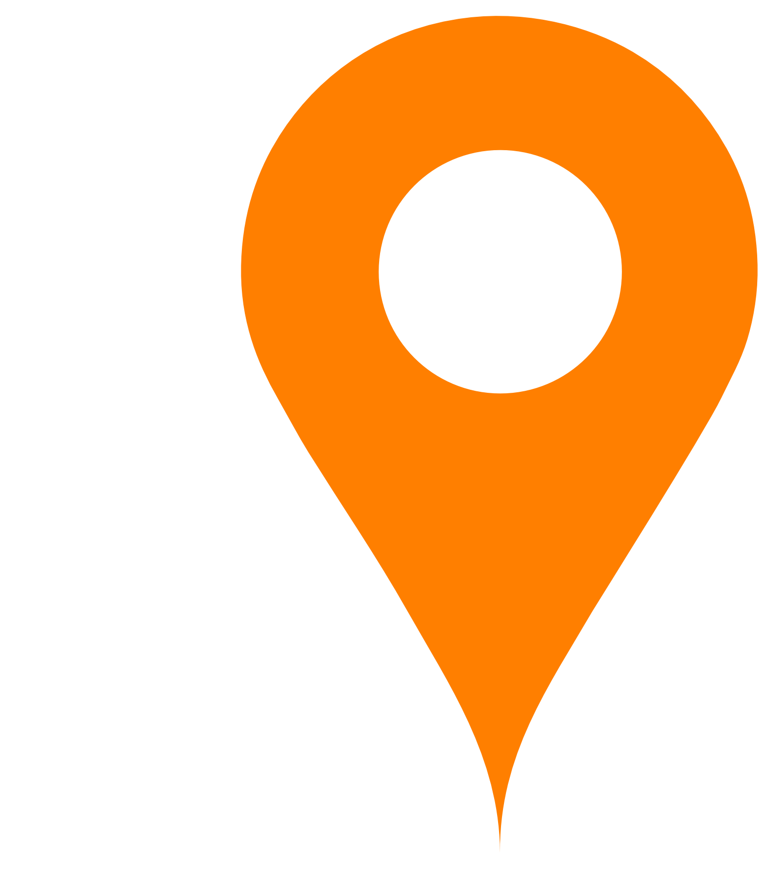 Orange Map Pin - Push Pin, Transparent background PNG HD thumbnail
