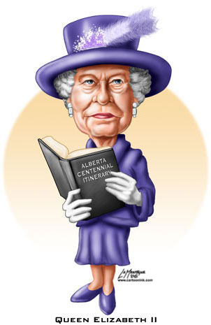 Image Image - Queen Elizabeth Cartoon, Transparent background PNG HD thumbnail