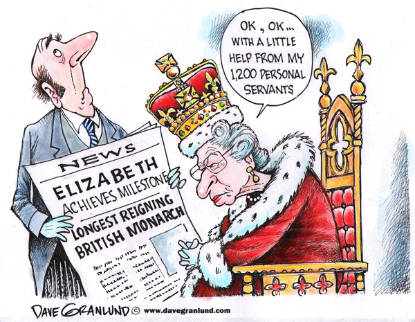 Queen Elizabeth Longest Uk Reign - Queen Elizabeth Cartoon, Transparent background PNG HD thumbnail