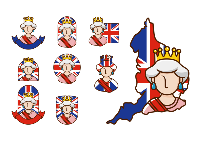 Queen Elizabeth Vector - Queen Elizabeth Cartoon, Transparent background PNG HD thumbnail
