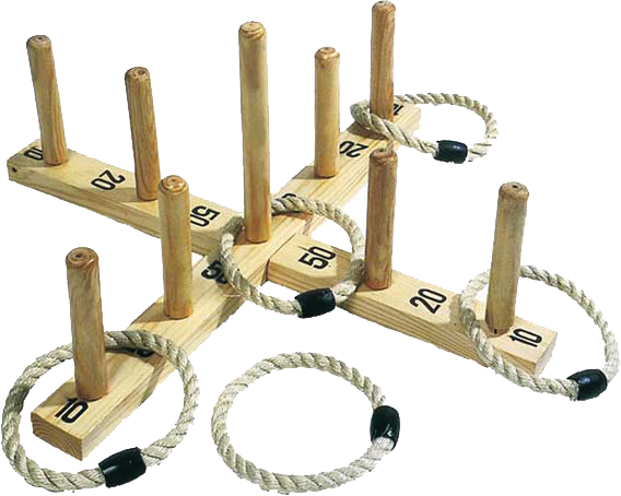 Picture Of Wooden Hoopla (Quoits) - Quoits, Transparent background PNG HD thumbnail