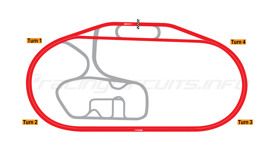Map Of Charlotte Motor Speedway, Oval Superspeedway 2012 14 - Racetrack Oval, Transparent background PNG HD thumbnail