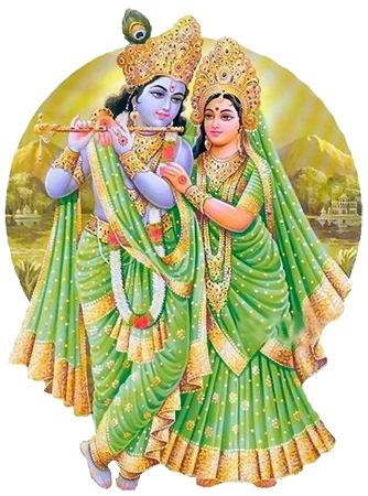Lord Krishna And Peacock