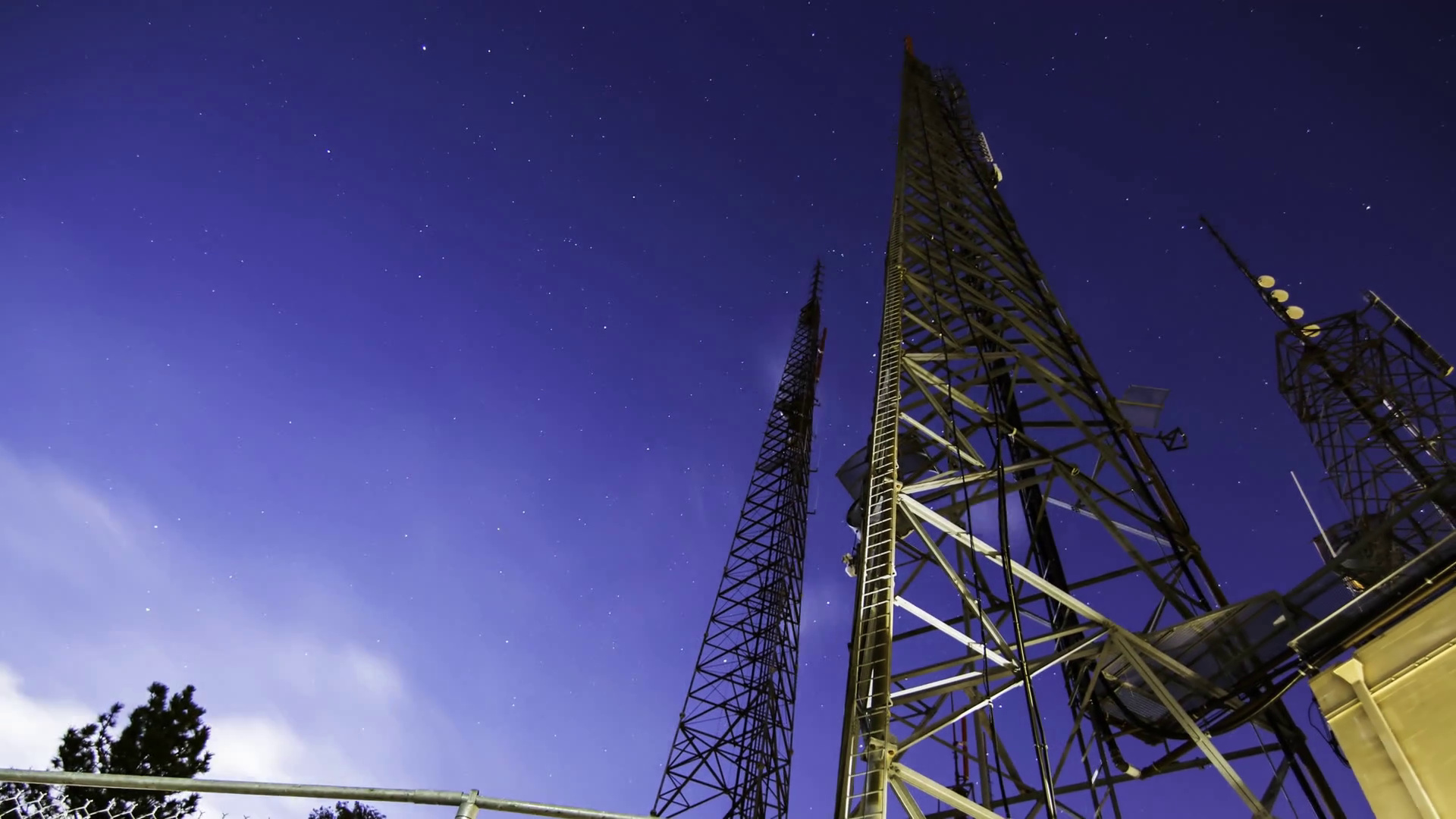 3Axis Moco Time Lapse Of Broadcasting Radio Tower At Night  Long Shot  Stock Video Footage   Videoblocks - Radio Tower, Transparent background PNG HD thumbnail