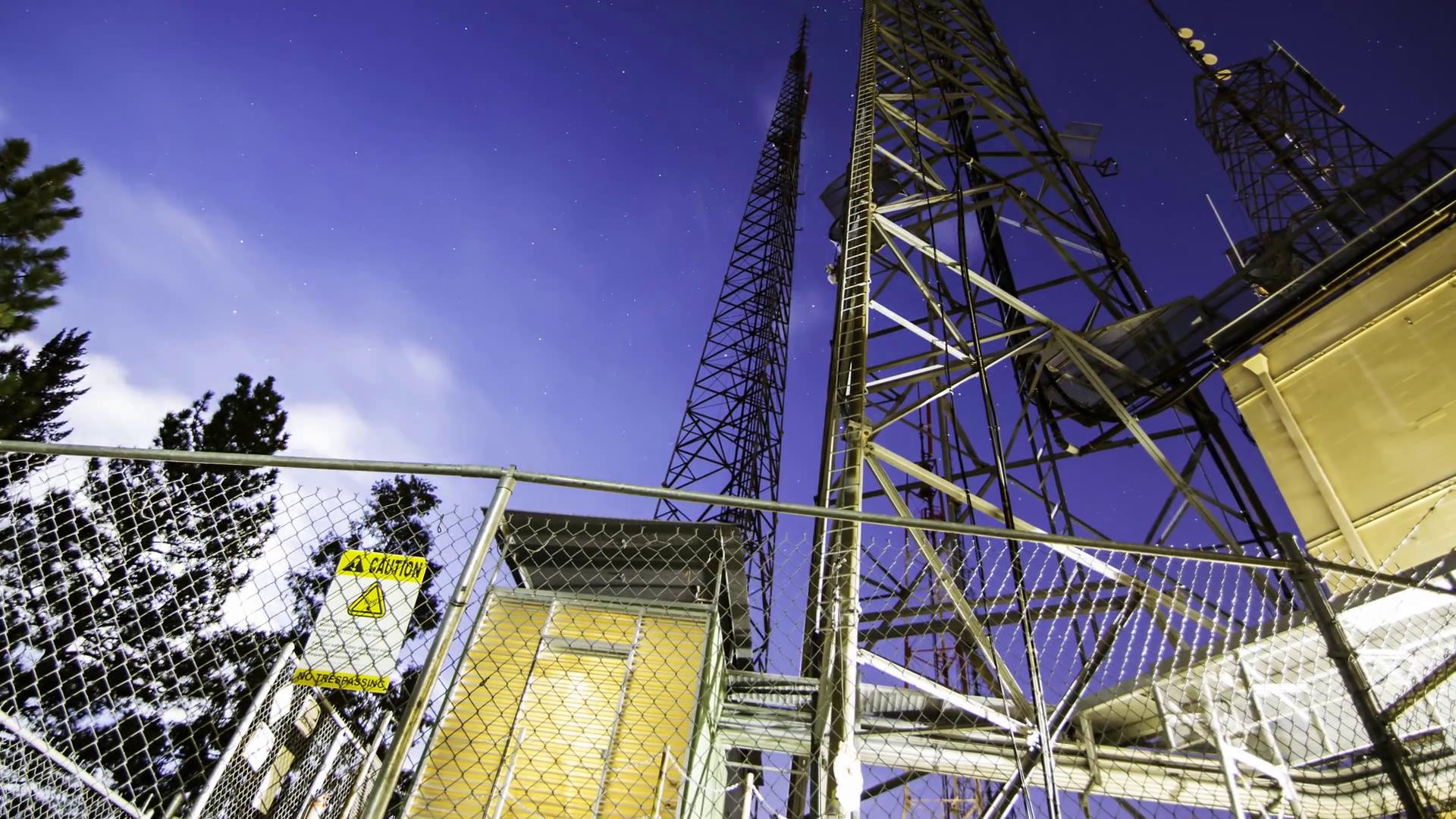 3Axis Moco Time Lapse Of Broadcasting Radio Tower At Night  Tilt Up  Stock Video Footage   Videoblocks - Radio Tower, Transparent background PNG HD thumbnail