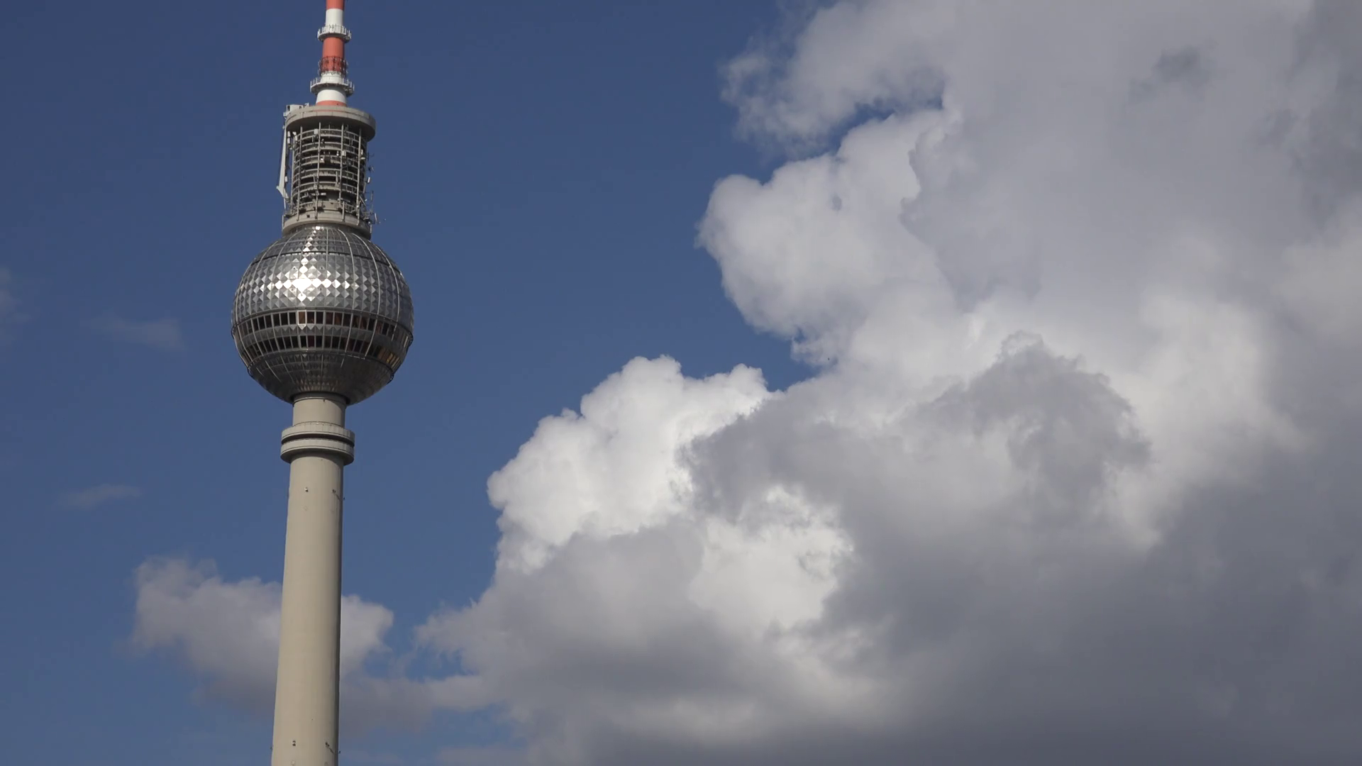 4K Famous Alex Tv Radio Tower Of Spire Antenna Historic Broadcast Symbol Berlin_Editorial Footage Stock Video Footage   Videoblocks - Radio Tower, Transparent background PNG HD thumbnail