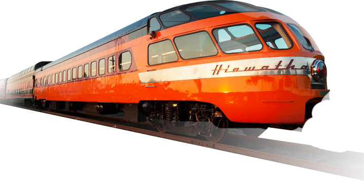 Hiawatha Train - Railroad, Transparent background PNG HD thumbnail