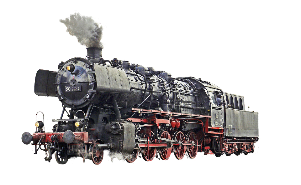 Locomotive, Loco, Train, Railway - Railroad, Transparent background PNG HD thumbnail