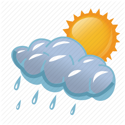 Cloud, Clouds, Cloudy, Day, Rain, Rainy, Storm, Sun, - Rain And Sun, Transparent background PNG HD thumbnail