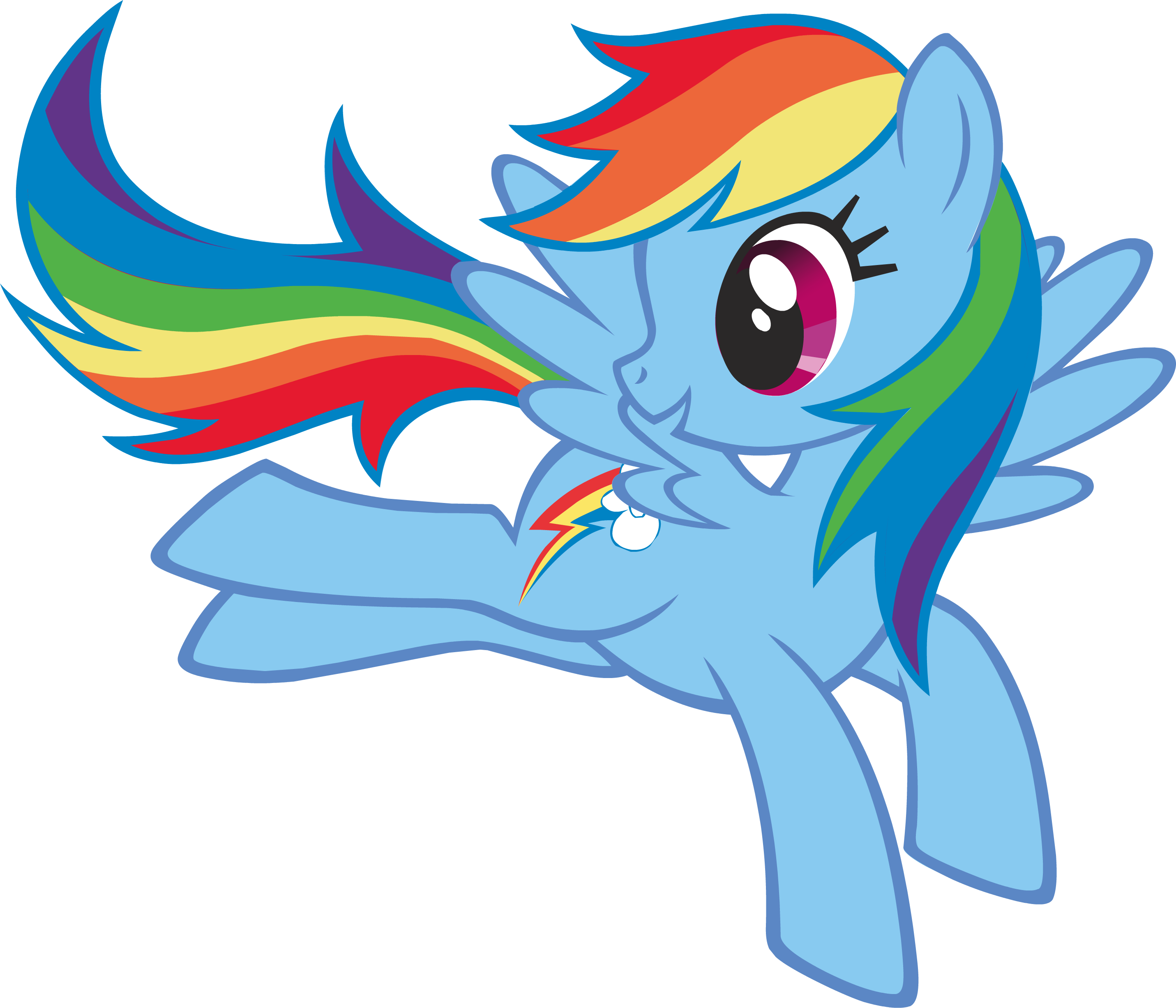 Excited Rainbow Dash by Osipu