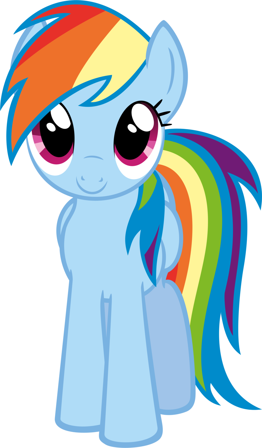 Fanmade Rainbow Dash By Timeimpact.png - Rainbow Dash, Transparent background PNG HD thumbnail