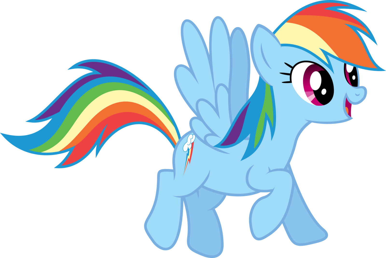 FANMADE Rainbow Dash vector by Xpesifeindx.png, Rainbow Dash PNG - Free PNG