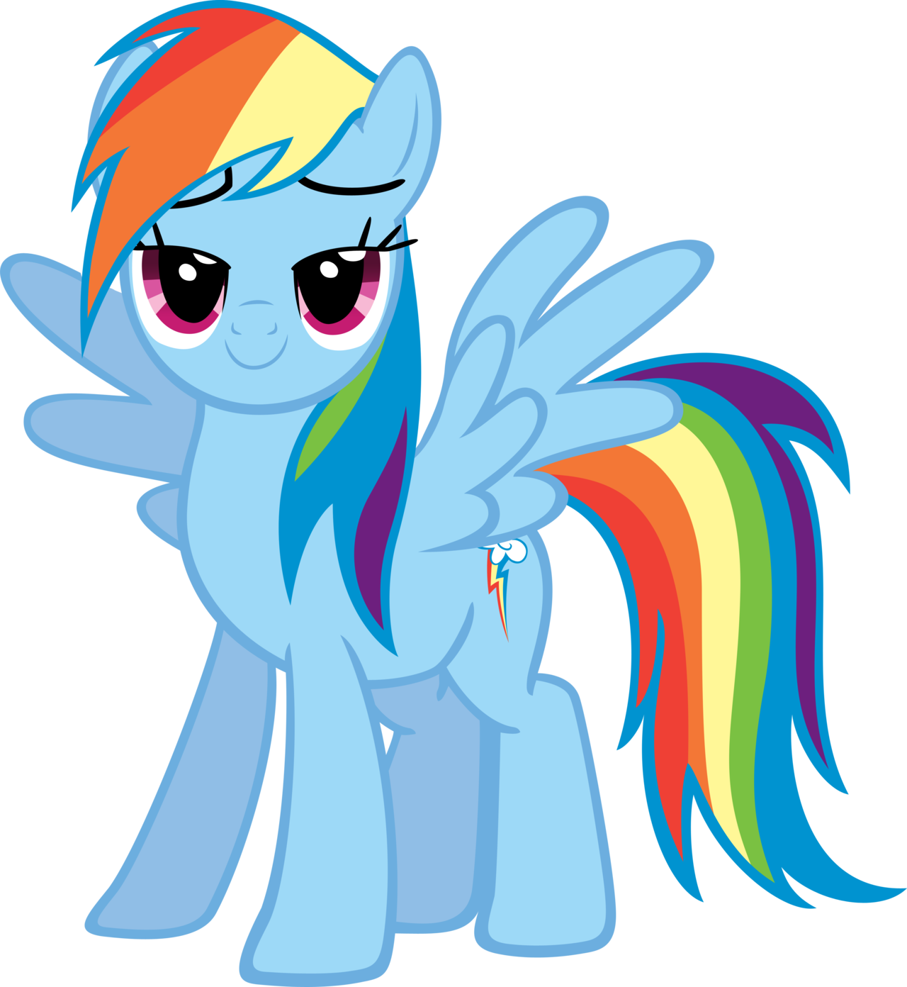 Happy Rainbow Dash By Moongazeponies D3Jzoyg.png - Rainbow Dash, Transparent background PNG HD thumbnail