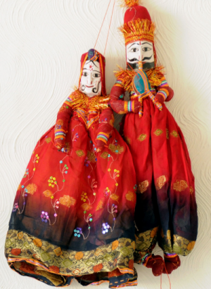 Rajasthan Puppets Couple (H  16U201D X W  6U201D) Rajpupb - Rajasthani Puppets, Transparent background PNG HD thumbnail