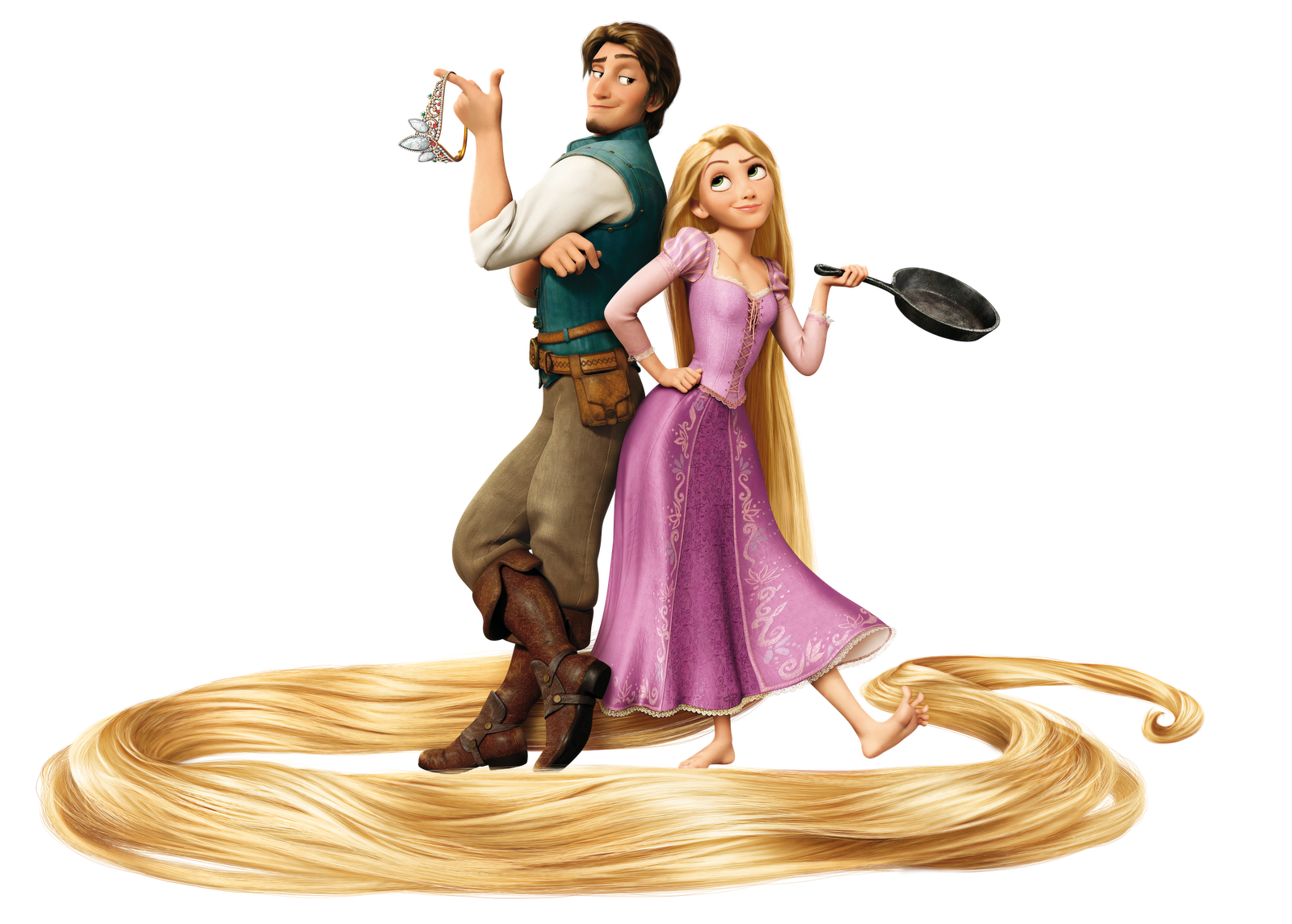 Flynn And Rapunzel.png - Rapunzel, Transparent background PNG HD thumbnail