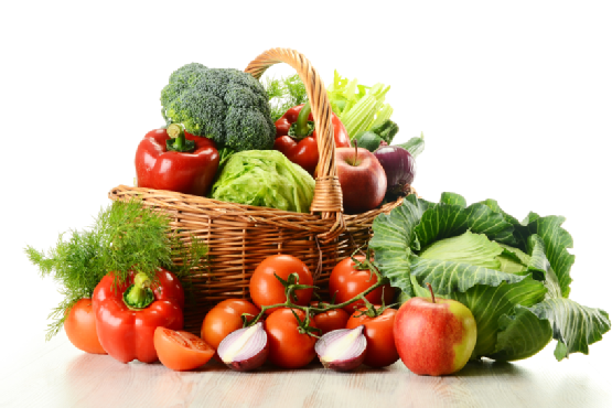 Raw Vegetables Png - Seasonal Veggie Basket, Transparent background PNG HD thumbnail