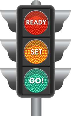 Ready Set Go Traffic Light Graphic - Ready Set Go, Transparent background PNG HD thumbnail