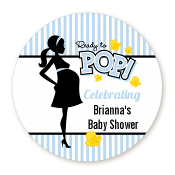 Ready To Pop Blue   Personalized Baby Shower Table Confetti - Ready To Pop Baby Shower, Transparent background PNG HD thumbnail
