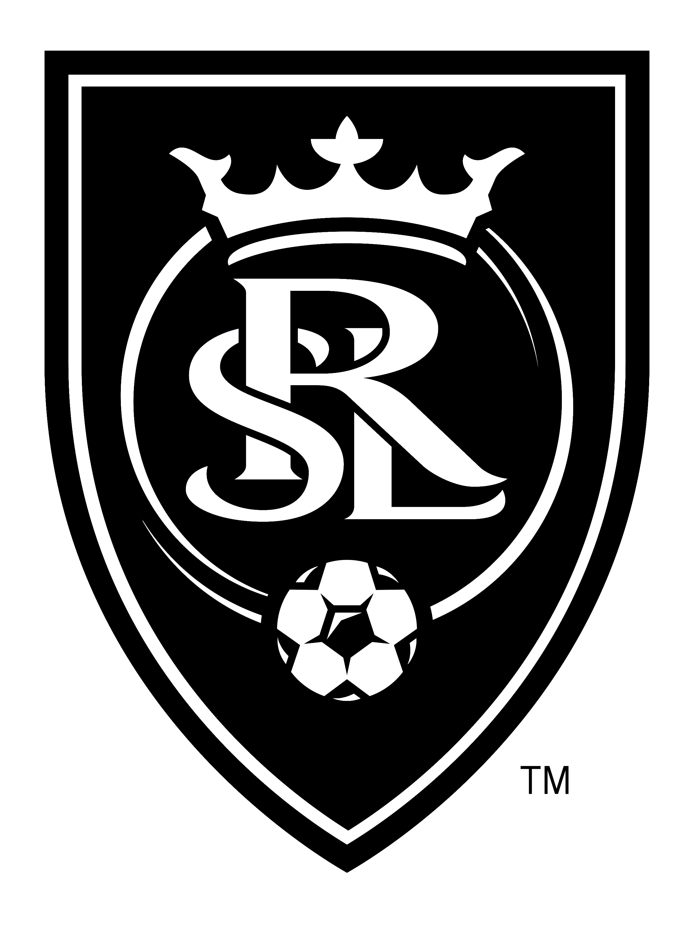 Real Salt Lake Logo Black And White Black And White - Real Salt Lake Vector, Transparent background PNG HD thumbnail