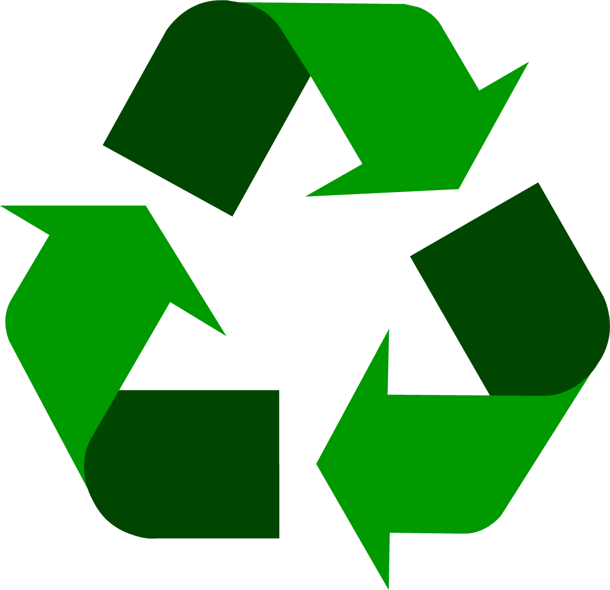 Dark Green Recycling Symbol - Recycle, Transparent background PNG HD thumbnail