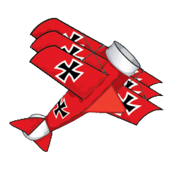Red Baron 3 D Nylon Kite From Brainstorm - Red Baron, Transparent background PNG HD thumbnail