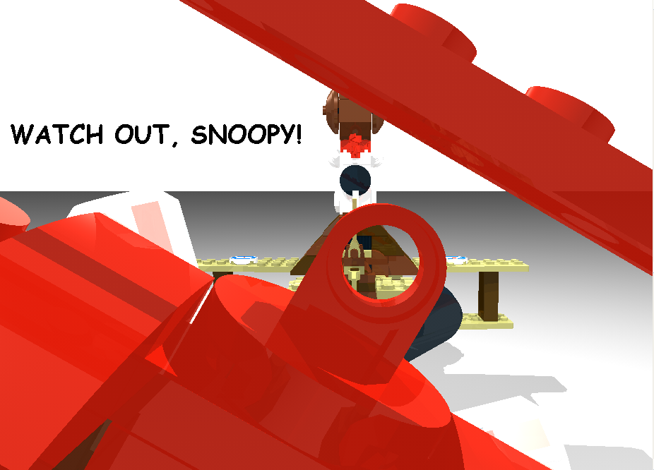 Snoopy V Red Baron By Modularsculptr - Red Baron, Transparent background PNG HD thumbnail