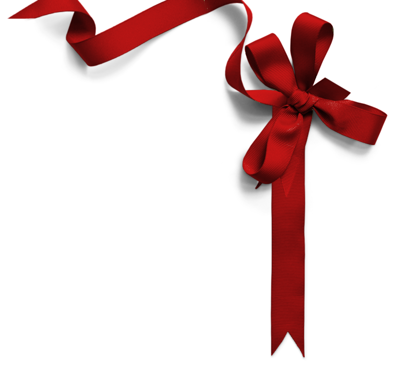 Gift Ribbon Png Clipart - Red Christmas Bow, Transparent background PNG HD thumbnail