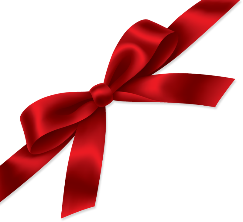 red gift bow, Christmas Creat