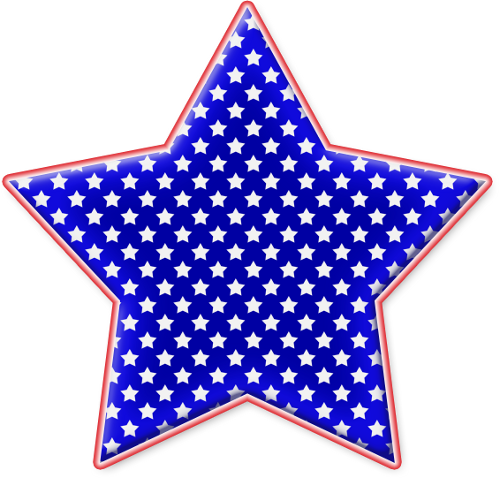 Star Red White And Blue Png Clipart By Clipartcotttage Hdpng.com  - Red White And Blue Star, Transparent background PNG HD thumbnail