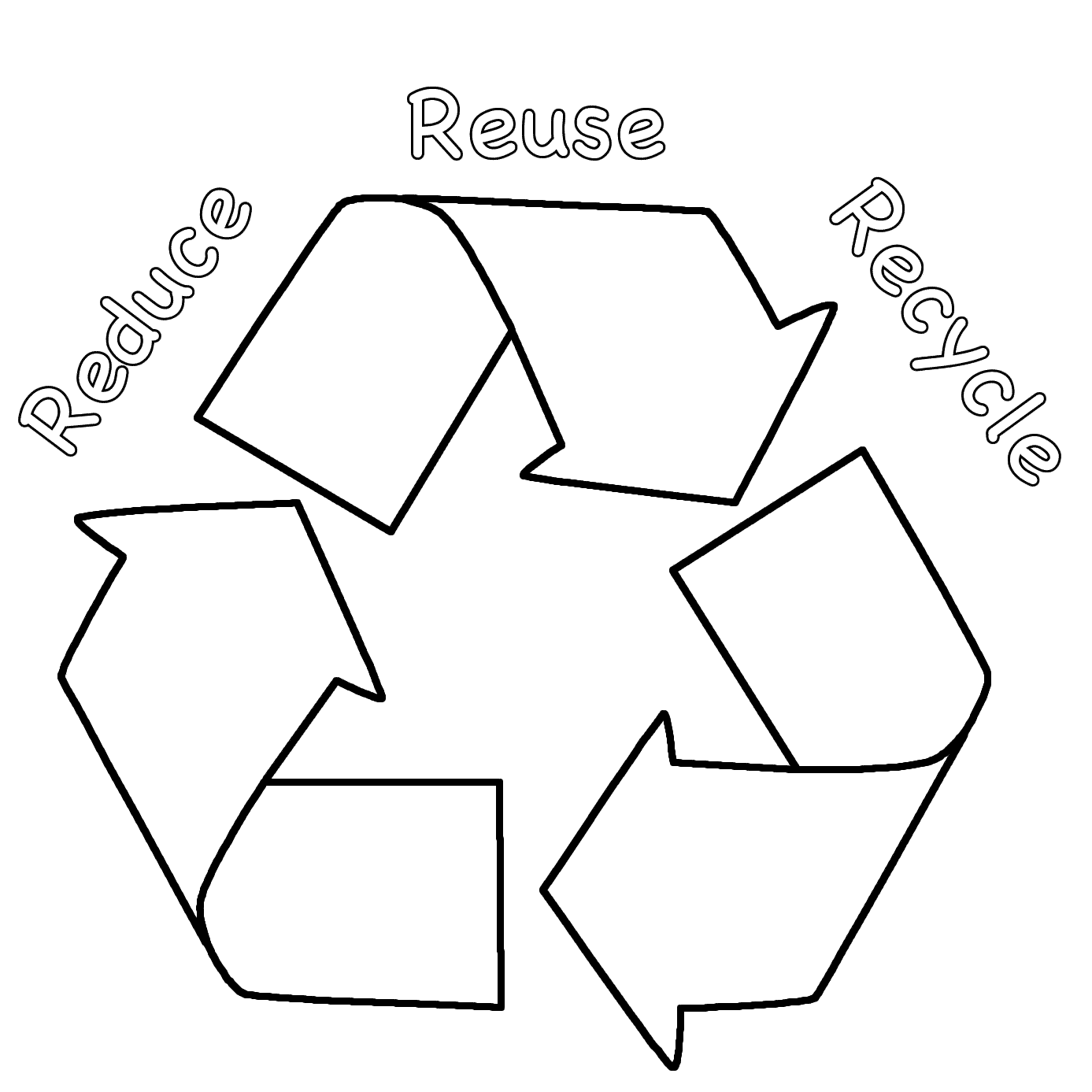 Recycling Coloring Pages Reduce Reuse Recycle Coloring Page Earth Day Gallery Coloring Ideas - Reduce Reuse Recycle Earth, Transparent background PNG HD thumbnail