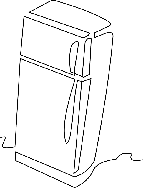 Free Vector Graphic: Refrigerator, Kitchen, Clipart   Free Image On Pixabay   197209 - Refrigerator Black And White, Transparent background PNG HD thumbnail