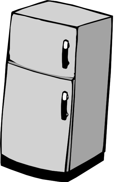 refrigerator clip art black a