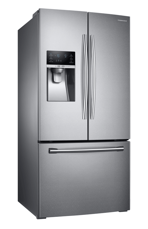 Samsung 25.5Cu.ft French Door Refrigerator With Water And Ice Dispenser   Rf26J7500Sraa   00335155 | Economax - Refrigerator, Transparent background PNG HD thumbnail