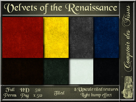 Velvets Of The Renaissance   8 Full Perms Hd Png Tiled Textures - Renaissance, Transparent background PNG HD thumbnail