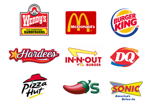 fast food restaurant logos