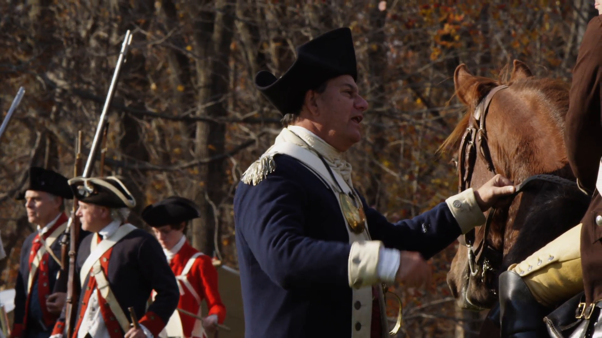 Revolutionary War Reenactment. A Continental Commander Speaks To His Cavalryman. Shot On Red Epic Slow Motion, 1080P Hd. Danbury, Ct/usa   November 2, 2013. - Revolutionary War, Transparent background PNG HD thumbnail