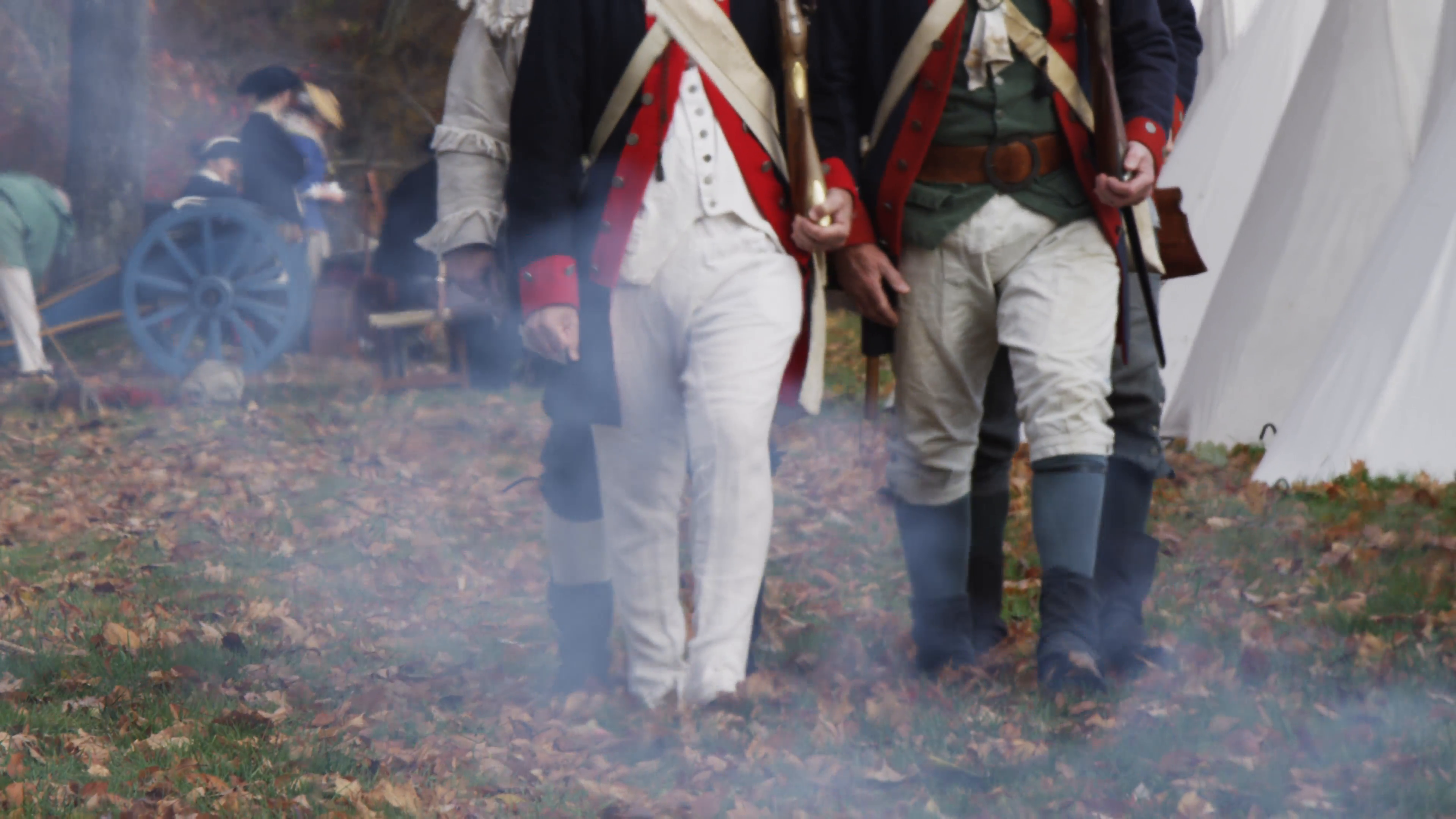 Revolutionary War Reenactment   Continental Soldiers March To Battle. Slow Motion. Shot On Red Epic, 4K, Uhd, Ultra Hd Resolution. - Revolutionary War, Transparent background PNG HD thumbnail