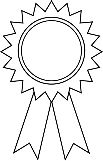 Prize Clipart Black And White. Ribbon Reward Cliparts - Reward Black And White, Transparent background PNG HD thumbnail