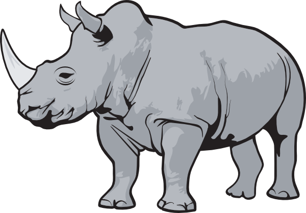 Realistic Clipart Rhino #1 - Rhino, Transparent background PNG HD thumbnail
