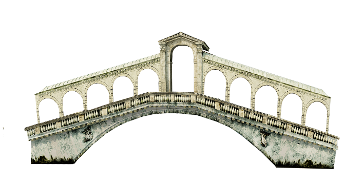 Venice, Rialto bridge as it a