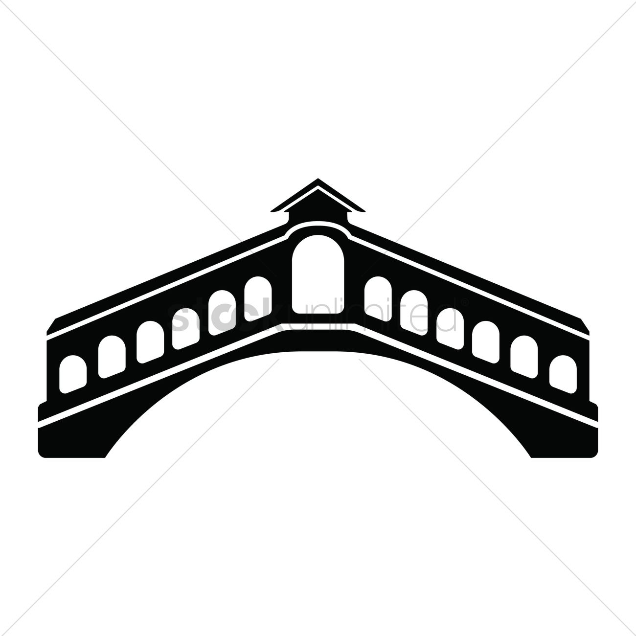Rialto Bridge Vector Graphic - Rialto Bridge, Transparent background PNG HD thumbnail