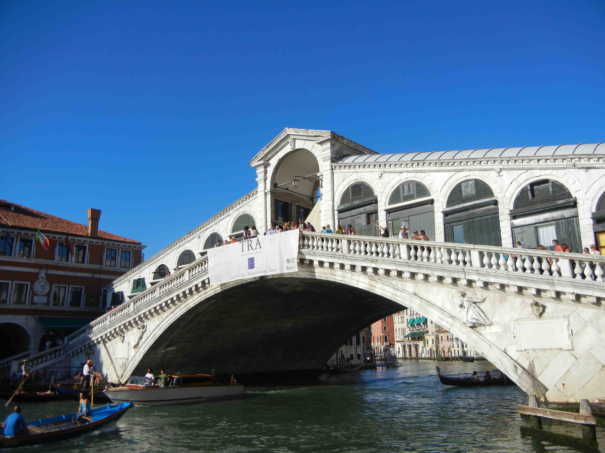 Venice, Rialto bridge as it a