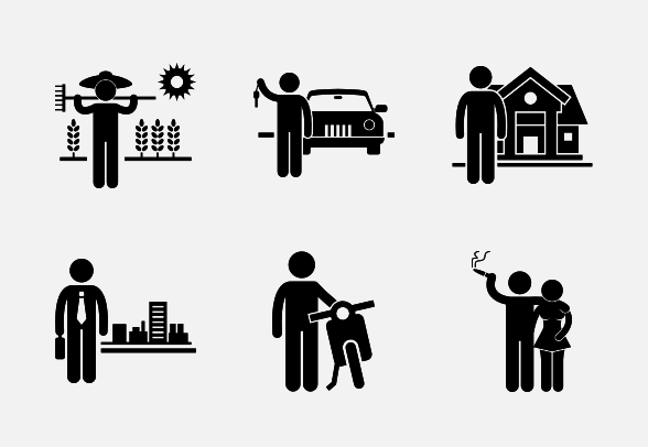 Iconset:rich And Poor Man Financial Differences Icons   Download 8 Free U0026 Premium Icons On Iconfinder - Rich And Poor, Transparent background PNG HD thumbnail