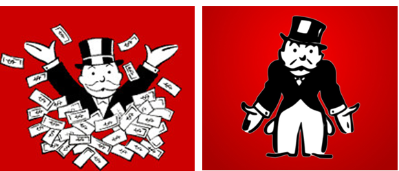 Monopoly Rich Poor - Rich And Poor, Transparent background PNG HD thumbnail